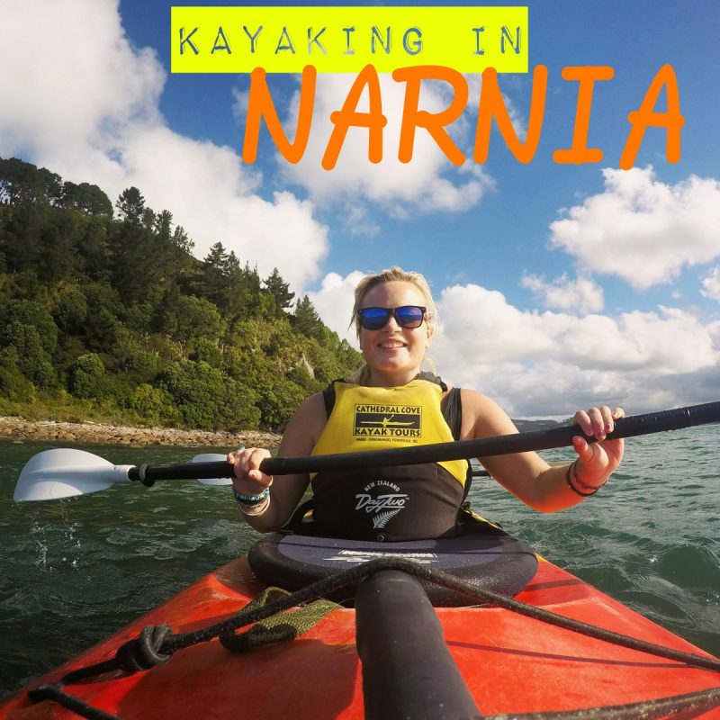 Kayaking in Cathedral Cove