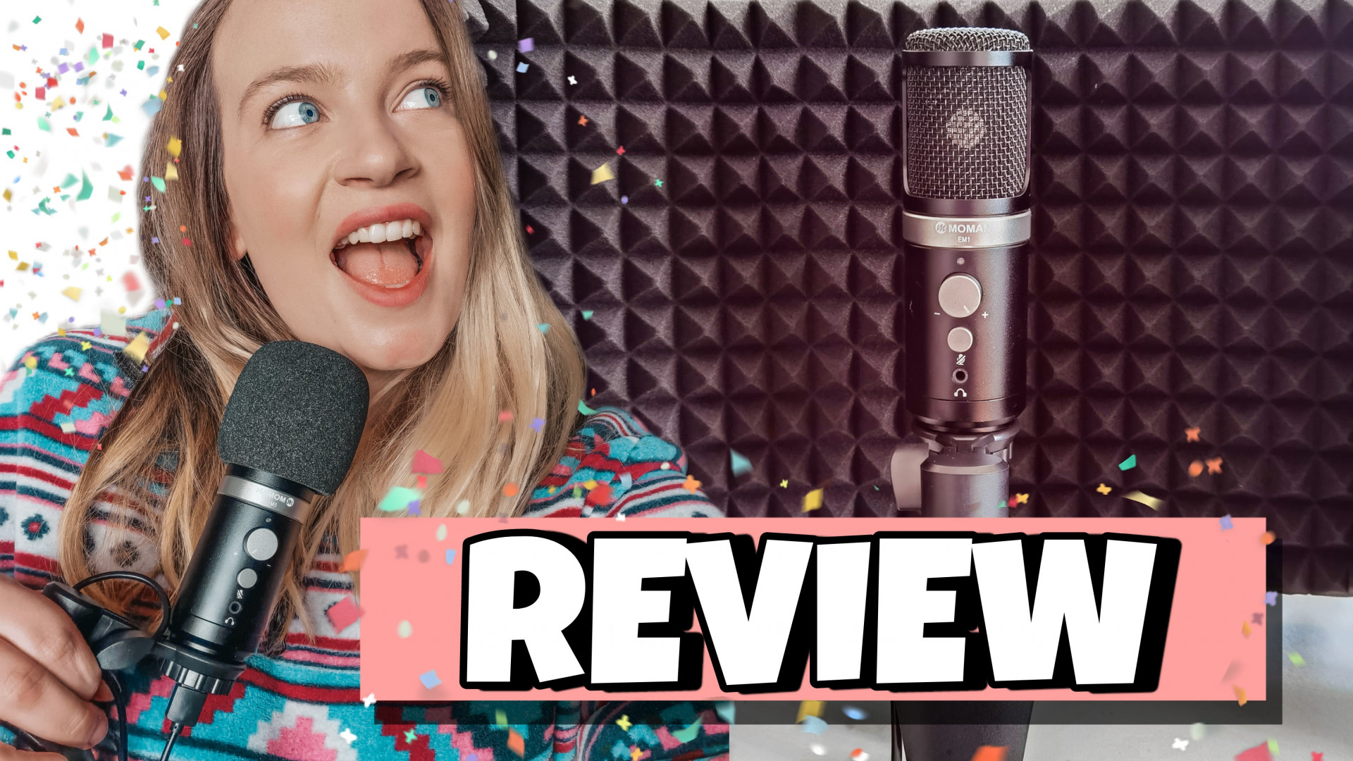 review Moman EM1 USB Mic and MF30 Sound Shield